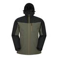 Mountain Warehouse Brisk Extreme Mens Waterproof Jacket - Adjustable Cuffs & Hood, Taped Seams Rain Coat, Breathable Jacket - for Autmn, Camping in Cold Weather Khaki XS