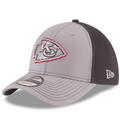 Men's New Era Gray/Graphite Kansas City Chiefs Grayed Out Neo 2 39THIRTY Flex Hat