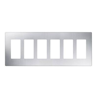 Lutron 22329 - CW-6-SS 6-GANG CLARO STAINLESS STEE...