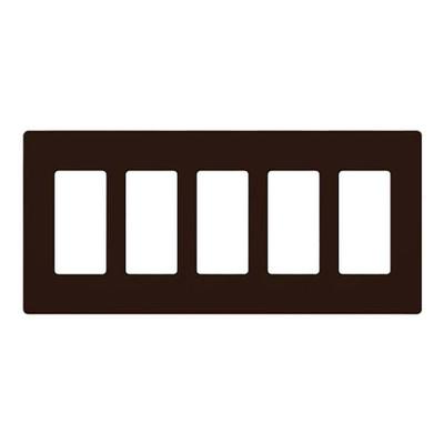 Lutron 51622 - CW-5-BR CLARO WALLPLATE 5 GNG BROWN...