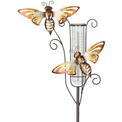 Regal Art & Gift 12088 - Capri Rain Gauge Stake - Bee Lawn and Garden Figurine Stakes