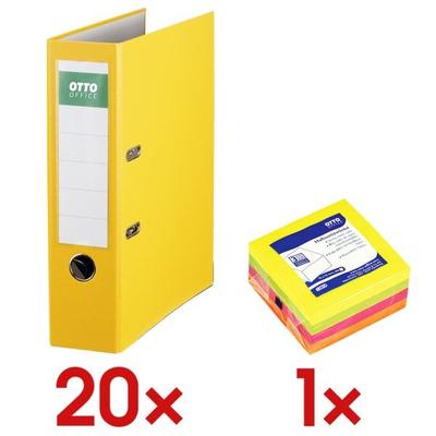 OTTO Office 20x Ordner »Exclusive I« inkl. 1x Haftnotizwürfel gelb, 8x32x28.5 cm Image