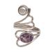 Amethyst and pearl ring, 'Pure in Heart' - Amethyst and Pearl Ring