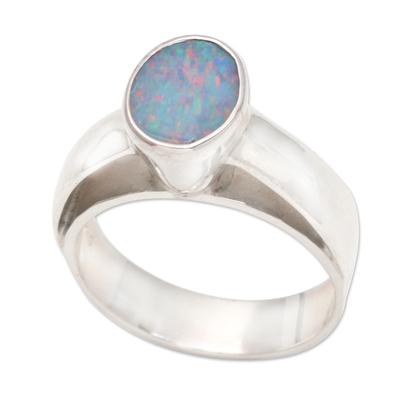 'Pride' - Hand Crafted Opal and Sterling Silver Ring