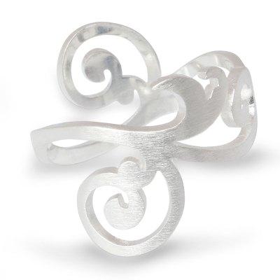 'Sweet Energy' - Modern Sterling Silver Band Ring from Thailand