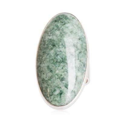 Sixth Star,'Sterling Silver Jade Cocktail Ring'