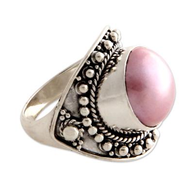 Rose Bali,'Pearl cocktail ring'