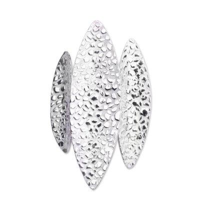 Sterling silver cocktail ring, 'Sparkling Sea'
