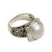 Cultured pearl cocktail ring, 'Graceful Moon'