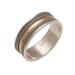 18k Gold Accent Sterling Silver Band Ring from Bali 'Way of Gold'