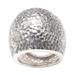 Sterling silver dome ring, 'Lava Flow'