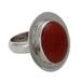 'Spicy Hot' - Modern Sterling Silver and Carnelian Ring