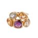 The Five Allures,'Amethyst Citrine and Blue Topaz Gold Vermeil Cocktail Ring'