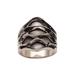 Lava Lamp,'Sterling Silver Wave Motif Cocktail Ring from Bali'