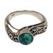 Bali Vines,'Reconstituted Turquoise Single Stone Ring from Indonesia'
