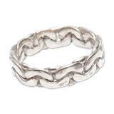 'Brilliant' - Men's Fair Trade Sterling Silver Band Ring