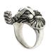Men's garnet ring, 'Wise Ganesha'