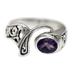 Amethyst cocktail ring, 'Jimbaran'