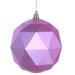Vickerman 467756 - 4.75" Pink Matte Geometric Ball Christmas Tree Ornament (4 pack) (M177379DM)