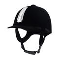 TentHome Riding Hat Velvet Equestrian Horse Riding Helmet Lightweight Black Kids Adults (60cm)