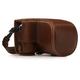 MegaGear MG1452 Olympus Pen E-PL9 (14-42 mm) Ever Ready Leather Protective Case with Shoulder Strap Dark Brown