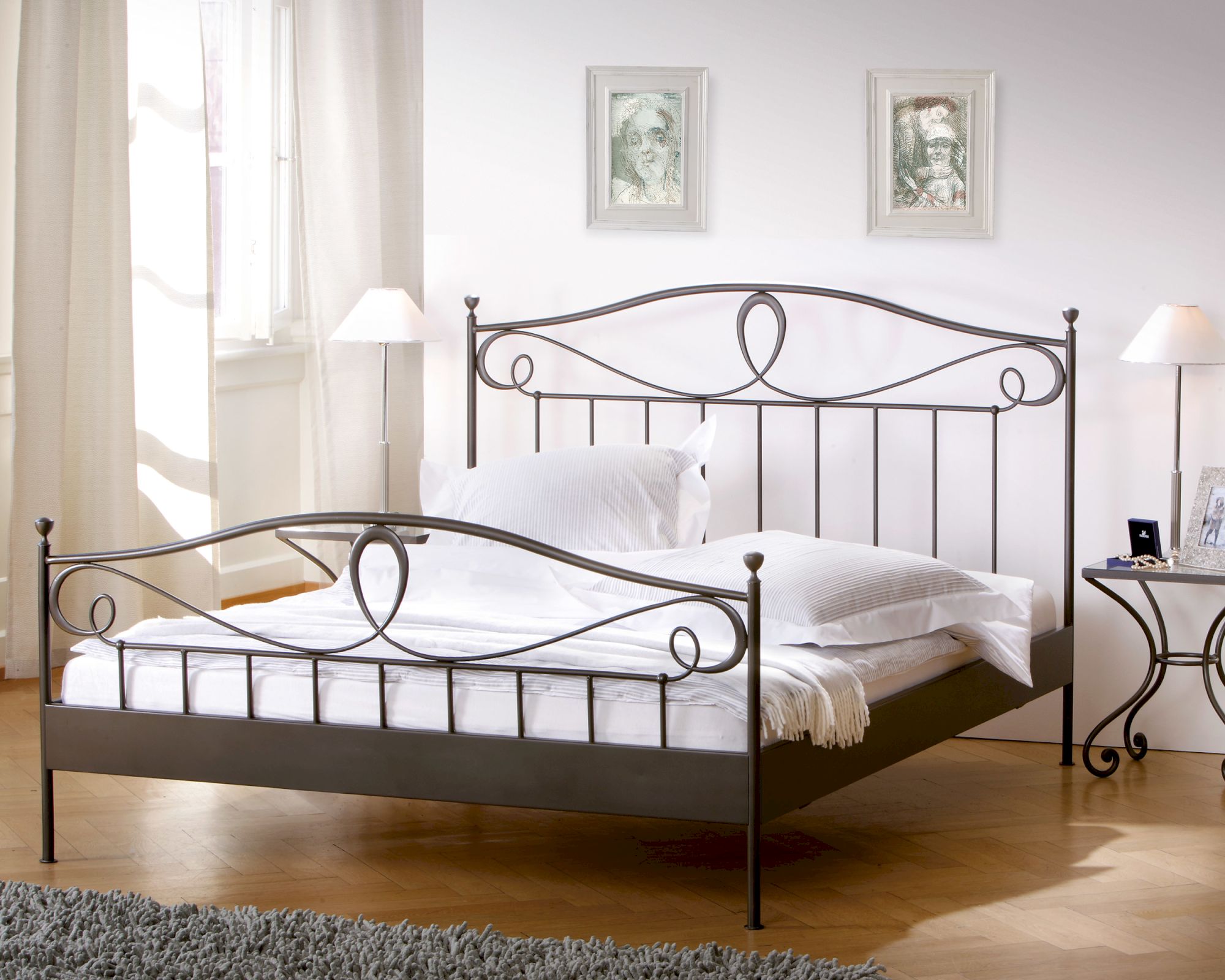 Hasena Selection Eisenbett Lurano 120x200 cm / Weiss