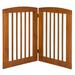 Archie & Oscar™ Daniella Free Standing Pet Gate Wood (a more stylish option) in White/Brown | 36 H x 48 W x 0.75 D in | Wayfair