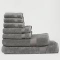 Canora Grey Savell 7 Piece Turkish Cotton Towel Set Terry Cloth/Turkish Cotton in Gray | 39.5 W in | Wayfair D21CEAF1576643B98218D78178280D60