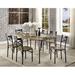 Swedish Hill Wooden 7 Piece Counter Height Dining Table Set Wood/Metal in Brown Laurel Foundry Modern Farmhouse® | 30 H in | Wayfair