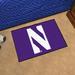 FANMATS NCAA Northwestern University Starter Non-Slip Indoor Only Door Mat Plastic | 34 W x 43 D in | Wayfair 831