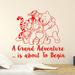 Decal House Classic Winnie the Pooh Nursery Bedroom Wall Decal Vinyl in Red | 22 H x 24 W in | Wayfair NL113-Red