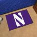 FANMATS NCAA Northwestern University Starter Non-Slip Indoor Only Door Mat Synthetics | 60 W x 96 D in | Wayfair 835
