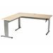 Latitude Run® Maciejewski Height Adjustable L-Shape Standing Desk Metal in Gray | 72 W x 30 D in | Wayfair 639D3F07619F4460ABDE7CCE37CE7AA2