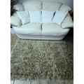 White 108 x 3 in Indoor Area Rug - Latitude Run® Kaius Shag Cream Area Rug Nylon | 108 W x 3 D in | Wayfair EDB7F298476742268F210B8503280B71