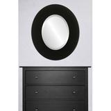 Ebern Designs Mahika Framed Oval Accent Mirror in Gray/Black | 37 H x 31 W x 1 D in | Wayfair 1A5310839A624513973AD38C6A5DEC7F