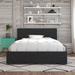Novogratz Kelly Upholstered Storage Platform Bed Linen in Gray | 39 H x 57 W x 79 D in | Wayfair 4296429N