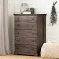 South Shore Avilla 5 Drawer Chest Wood in Brown | 48.75 H x 35.25 W x 19.5 D in | Wayfair 11902