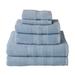 Breakwater Bay Glasco 6 Piece Set Turkish Cotton Bath Towel Terry Cloth/Turkish Cotton in Gray/Blue | 27 W in | Wayfair