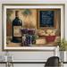 Fleur De Lis Living Les Vins - Picture Frame Print Metal in Brown | 30 H x 40 W x 1.5 D in | Wayfair 88BE3A542D0E49B697BBF267B42CD046