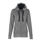 HRM Damen Jacket F hoodie, Grau-meliert, XL EU