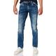 Timezone Herren EduardoTZ Slim Jeans, Blau (White Aged Wash 3201), W32/L34