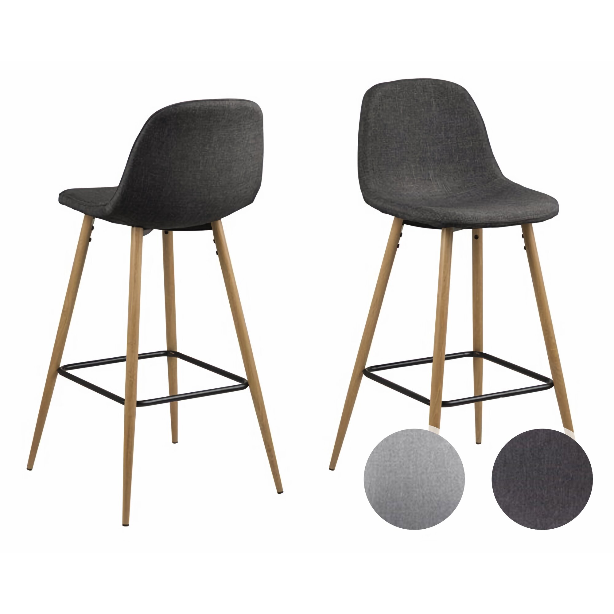 Actona »Wilma« Barhocker Eichelook 46,6x101x51 cm / hellgrau