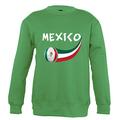 Supportershop Sweatshirt Mexiko Unisex Kinder, Grün, FR: 2 XL (Größe Hersteller: 12 Jahre)