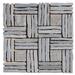 Intrend Tile Landscape Wonder Basketweave Random Sized Quartzite Novelty Mosaic Tile 12.0 H x 12.0 W in/whiteNatural Stone in Gray | Wayfair