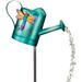 Regal Art & Gift 12131 - Blue Solar Watering Can Dragonfly Garden Stake