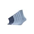 Camano Herren 9106 Socken, Blau (Stone Mel (99) + Jeansblau 0099), 43/46 (9er Pack)