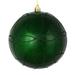 Vickerman 537091 - 4.75" Emerald Candy Ball Circle Glitter Christmas Tree Ornament (4 pack) (N182524D)