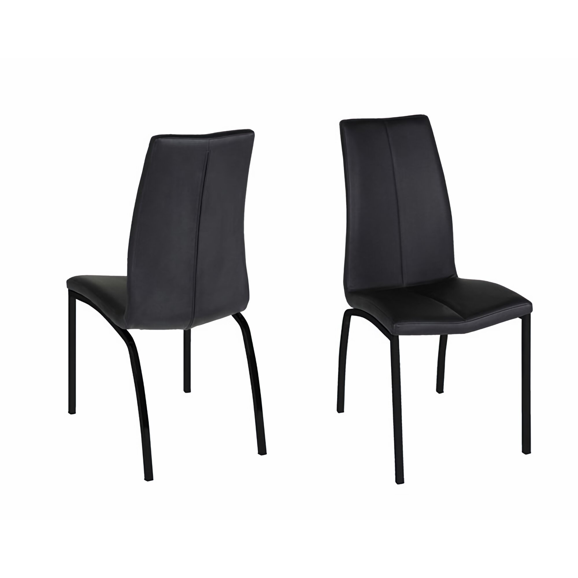 Actona »Asama« Esszimmerstuhl Lederlook Metall 43,5x95x57 cm