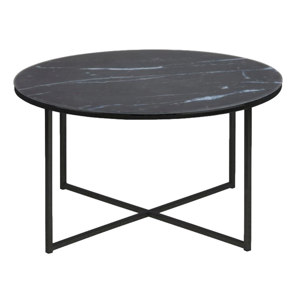 Actona »Alisma« Couchtisch rund schwarz Ø 80 cm