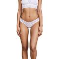 Hanky Panky Women's Petite Signature Lace Low Rise Thong White Thongs One Size - White -